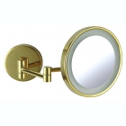 Настенное зеркало для ванной комнаты Bugnatese Accessori 34A DR золото