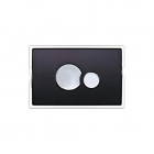 Панель змиву (кнопка) у рамці Sanit S700 16.726.82..0000 пластик, чорний