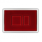 Скляна панель змиву (кнопка) Sanit AI S700 16.713.L2..0003 скло, червоний/червоний