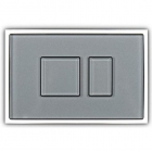Стеклянная панель смыва (кнопка) Sanit AI S700 16.714.L3..0003 стекло, серебро/серебро