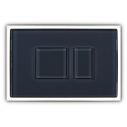 Скляна панель змиву (кнопка) Sanit AI S700 16.717.41..0003 скло, антрацит/антрацит