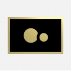 Скляна панель змиву (кнопка) Sanit SG706 S700 16.721.88..0000 скло/пластик, чорний/золото