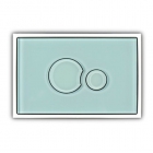 Стеклянная панель смыва (кнопка) Sanit SG706 S700 16.719.58..0000 стекло, минт (светло-зеленый)