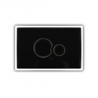 Скляна панель змиву (кнопка) Sanit SG706 S700 16.721.C8..0000 скло, чорний