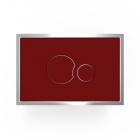 Стеклянная панель смыва (кнопка) Sanit SG706 S700 16.737.L2..0000 стекло, красный