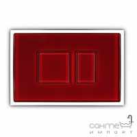 Стеклянная панель смыва (кнопка) Sanit AI S700 16.713.L2..0003 стекло, красный/красный