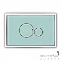 Стеклянная панель смыва (кнопка) Sanit SG706 S700 16.719.58..0000 стекло, минт (светло-зеленый)