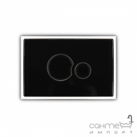 Стеклянная панель смыва (кнопка) Sanit SG706 S700 16.721.C8..0000 стекло, черный