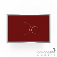 Стеклянная панель смыва (кнопка) Sanit SG706 S700 16.737.L2..0000 стекло, красный