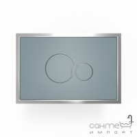 Стеклянная панель смыва (кнопка) Sanit SG706 S700 16.738.L3..0000 стекло, серебристо-серый