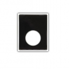 Панель управління для пісуара з ручною клавішею змиву Sanit 16.212.01..0000 скло/пластик, чорний/білий