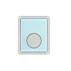Панель управління для пісуара з ручною клавішею змиву Sanit 16.210.93..0000 скло/пластик, мінт (світло-зелений)/матовий хром