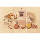 Плитка керамічна декор Opoczno Sagra оранж композиція фрукти