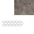 Керамограніт декор мозаїка REX LEAVES CHESTNUT FASCIA MOSAICO 7,5 X30 727391