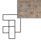 Керамограніт декор кутова мозаїка REX LEAVES SUNDANCE ANGOLO FASCIA MOSAICO 7,5X7,5 727395