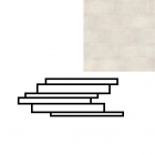 Керамограніт із плавними краями мозаїка-фриз REX PIETRA DEL NORD BIANCO LISTELLO SFALSATO MIX SOFT 21X40 736305