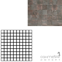 Керамограніт декор мозаїка REX LEAVES CHESTNUT MOSAICO 3X3 727283
