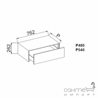 Тумба Teuco InsideOut P540 700101-U (колір-кольоровий матовий)