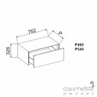 Тумба Teuco InsideOut P480 700201-U (цвет-цветной матовый)