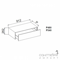 Тумба Teuco InsideOut P480 700601-U (цвет-цветной матовый)