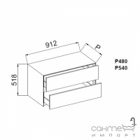 Тумба Teuco InsideOut P540 701102-I (колір-кольоровий полірований)