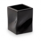 Настольный керамический стакан StilHaus Prisma 793 08 (черная керамика)