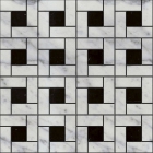Плитка для підлоги DEVON&DEVON ELITE 4 (white carrara - black marquinha) ddelitE4mca-ne