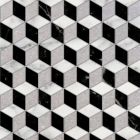 Плитка напольная DEVON&DEVON ELITE 7 (black marquinha - white carrara - light cinder grey) ddelite7Bgn