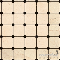 Плитка для підлоги DEVON&DEVON ELITE 1 (crema marfil - black marquinha) ddelite1crm-ne