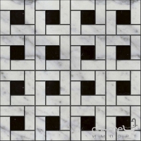 Плитка для підлоги DEVON&DEVON ELITE 4 (white carrara - black marquinha) ddelitE4mca-ne