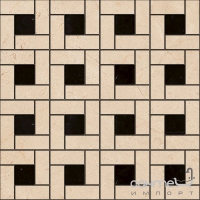Плитка для підлоги DEVON&DEVON ELITE 4 (crema marfil - black marquinha) ddelitE4crm-ne