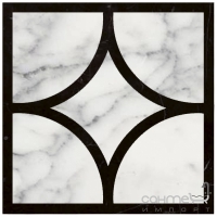 Плитка для підлоги DEVON&DEVON PRESTIGE 3 (white carrara - black marquinha) ddprest3mca-ne