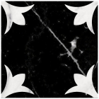 Плитка для підлоги DEVON&DEVON PRESTIGE 6 (black marquinha - white carrara) ddprest6mne-Bi