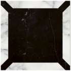 Плитка напольная DEVON&DEVON PRESTIGE 7 (black marquinha - white carrara) ddprest7mne-Bi