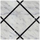 Плитка для підлоги DEVON&DEVON PRESTIGE 20x20 1 (white carrara - black marquinha) ddprest1mca-ne/2020