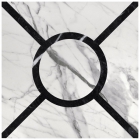 Плитка напольная DEVON&DEVON PRESTIGE 20x20 4 (white carrara - black marquinha) ddprest4mca-ne/2020