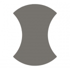 Плитка напольная DEVON&DEVON ATELIER BUTTERFLY (dark grey polished) atBUtterFlYdgpol