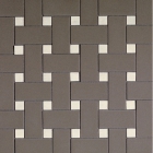 Плитка из цветного мозаичного стекла DEVON&DEVON MOSAIC 2x5, 1x1 intreccio 1 (grey - white) de2350intrgw