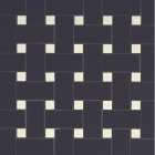 Плитка из цветного мозаичного стекла DEVON&DEVON MOSAIC 2x5, 1x1 intreccio 4 (black - white) de2350intrBw