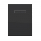 Стеклянная панель смыва для подвесного унитаза TECE TECElux 9 650 005 чёрная, клавиши чёрные