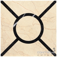 Плитка для підлоги DEVON&DEVON PRESTIGE 4 (crema marfil - black marquinha) ddprest4crm-ne