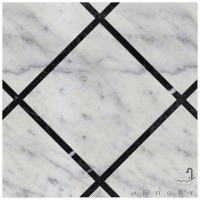 Плитка для підлоги DEVON&DEVON PRESTIGE 20x20 1 (white carrara - black marquinha) ddprest1mca-ne/2020