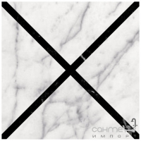 Плитка для підлоги DEVON&DEVON PRESTIGE 20x20 2 (white carrara - black marquinha) ddprest2mca-ne/2020