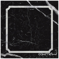 Плитка напольная DEVON&DEVON PRESTIGE 20x20 5 (black marquinha - white carrara) ddprest5mne-Bi/2020