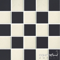 Плитка из цветного мозаичного стекла DEVON&DEVON MOSAIC 5x5 (black - white) mix9