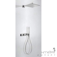 Вбудована душова система з термостатом на два положення Tres Slim-Tres 207.252.01 Хром