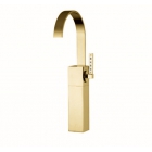 Змішувач для раковини без донного клапана з U-подібним виливом Bellosta F-Vogue Bijoux Swarovski 71-3305/1 Мат. Золото