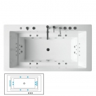 Гидромассажная ванна Balteco Quadrum 2 S3 с системой управления EVO