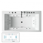 Гідро-аеромасажна ванна Balteco Quadrum 2 S4 із системою управління EVO