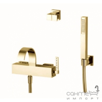 Смеситель для ванны с душевым гарнитуром Bellosta F-Vogue Bijoux Swarovski 71-3301/B Матовое Золото